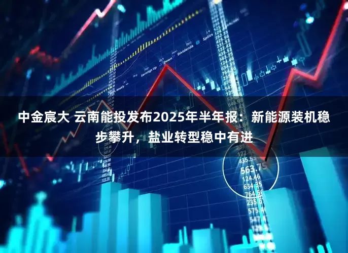 中金宸大 云南能投发布2025年半年报：新能源装机稳步攀升，盐业转型稳中有进