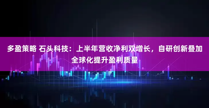 多盈策略 石头科技：上半年营收净利双增长，自研创新叠加全球化提升盈利质量